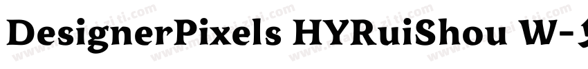 DesignerPixels HYRuiShou W字体转换